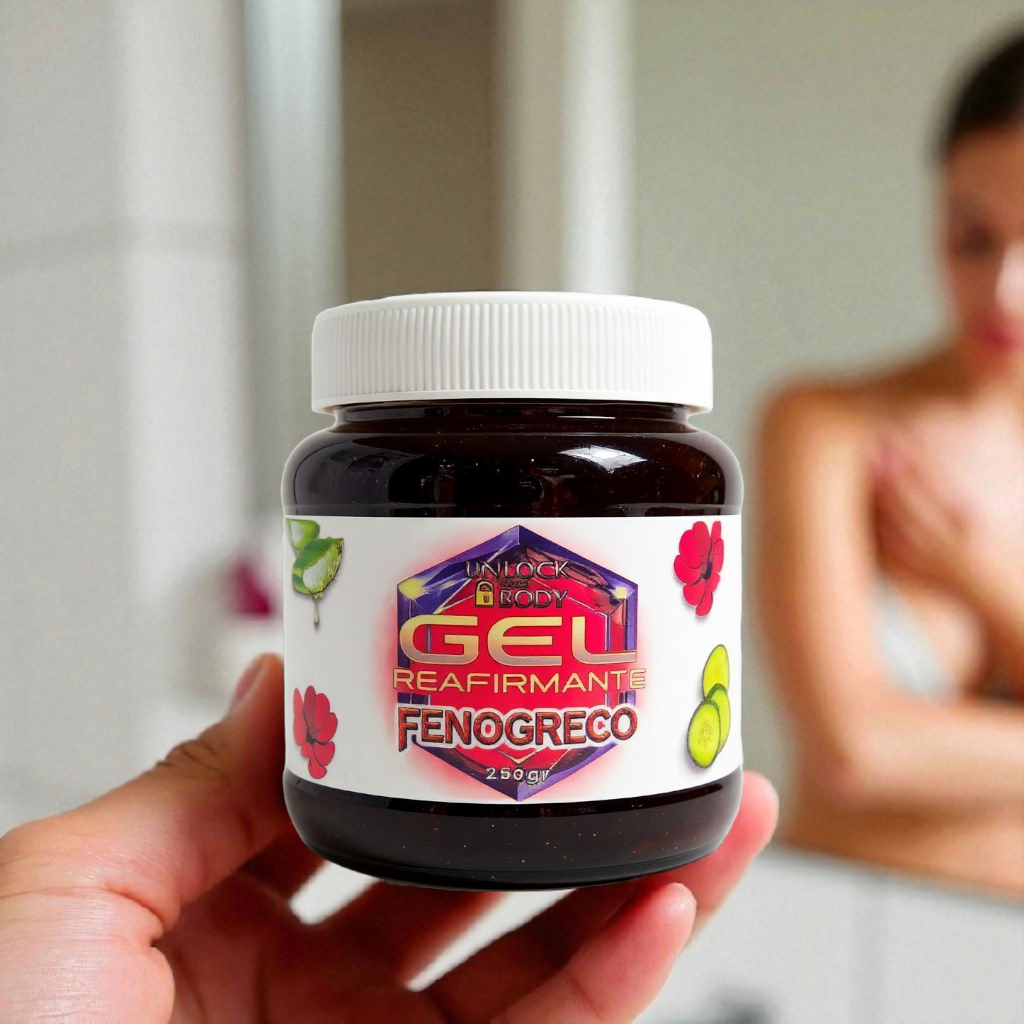 Gel Reafirmante de Fenogreco 250g BAJA FACIL Y RAPIDO CON KEILYN OSORIO