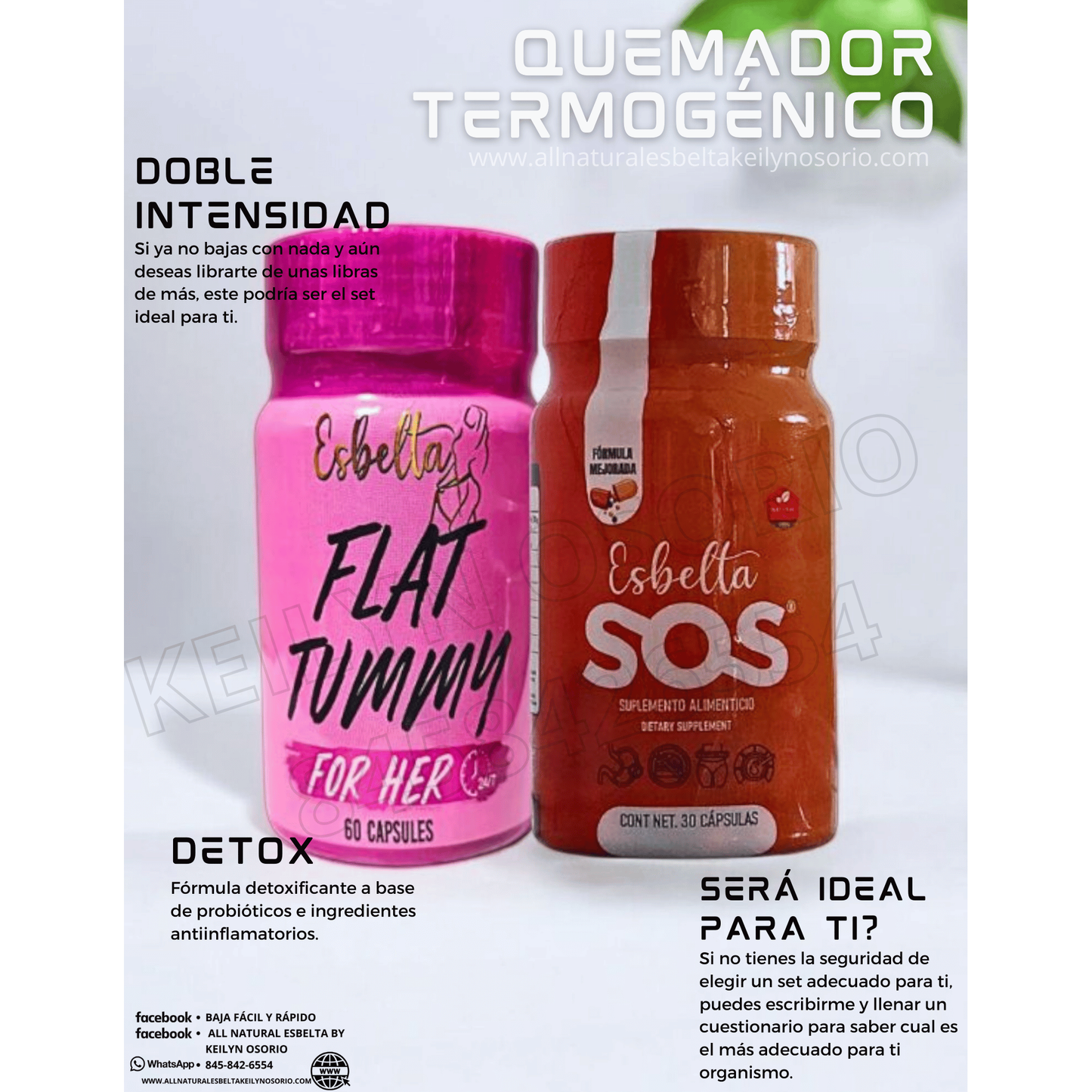Esbelta Flat Tummy y Esbelta sos