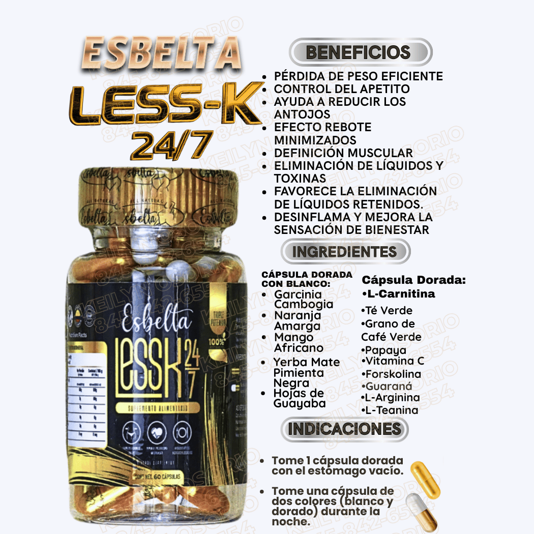 Esbelta Less-K 2 en 1 All Natural Esbelta