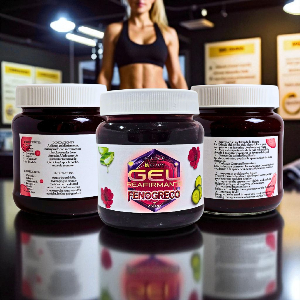 Gel Reafirmante de Fenogreco 250g BAJA FACIL Y RAPIDO CON KEILYN OSORIO