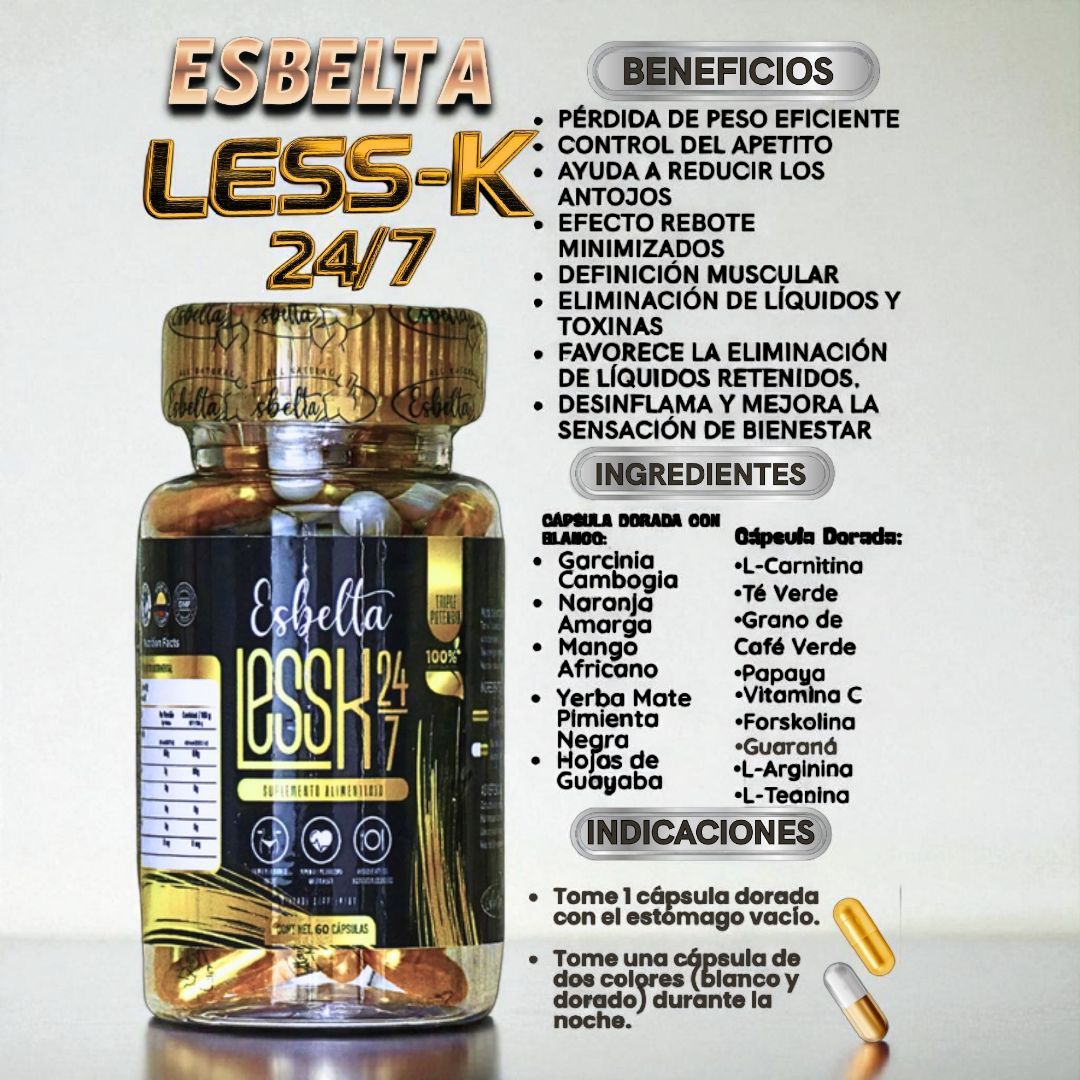 Esbelta Less-K 2 en 1 All Natural Esbelta