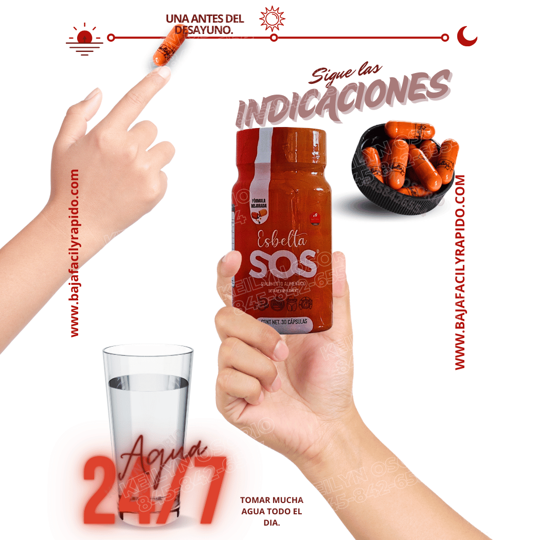 tomar una capsula antes del desayuno, tomar mucha agua todo el dia