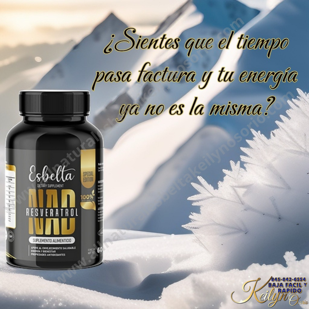 NAD+ RESVERATROL REJUVENECIMIENTO CELULAR