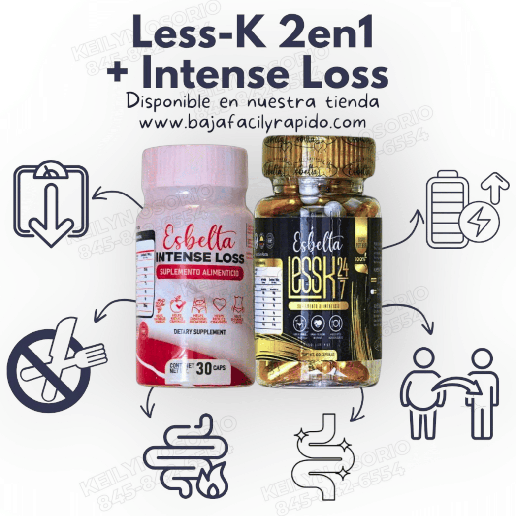 Esbelta Less-K 2 en 1 y Esbelta  Intense Loss