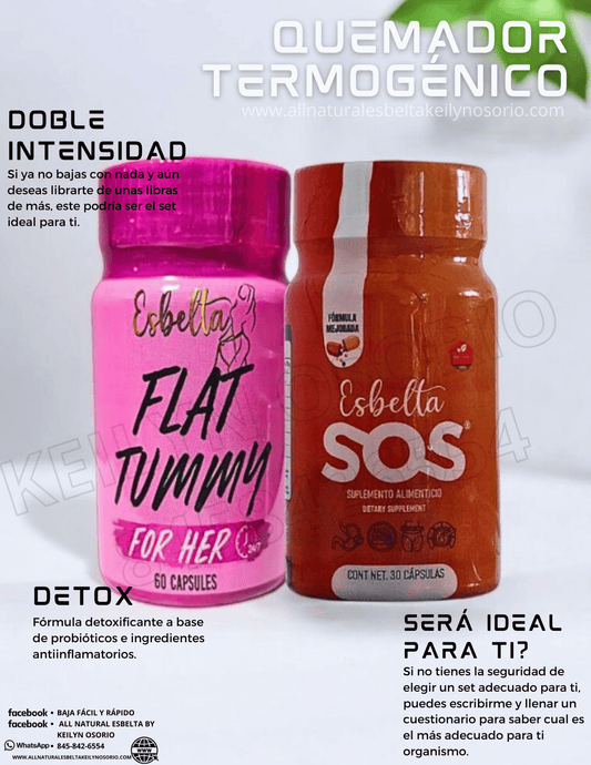 Esbelta Flat Tummy y Esbelta sos