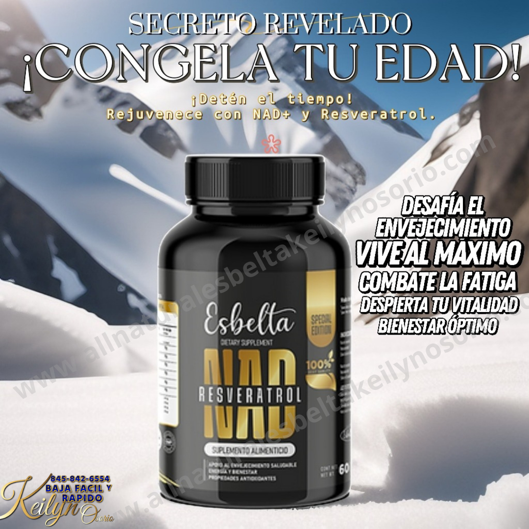 NAD+ RESVERATROL REJUVENECIMIENTO CELULAR